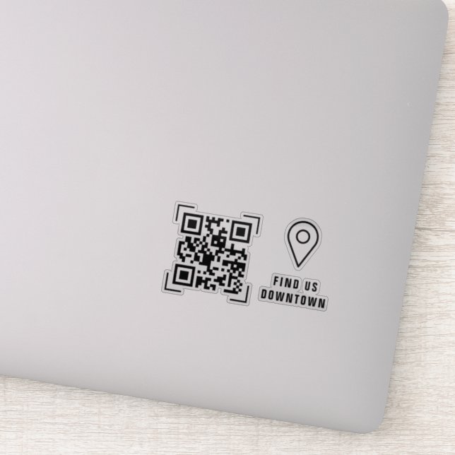 Unternehmen | Location QR Code Scan Aufkleber (Detail)