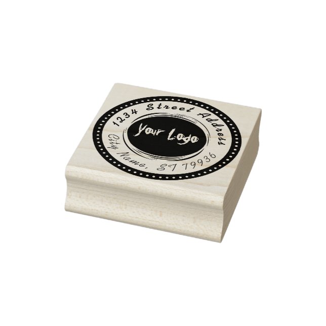 Unternehmen mit benutzerdefiniertem Logo mit Adres Gummistempel (Stempel)