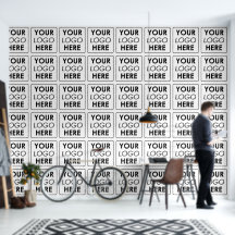 Unternehmen mit Firmenlogo Moderne Minimal Office