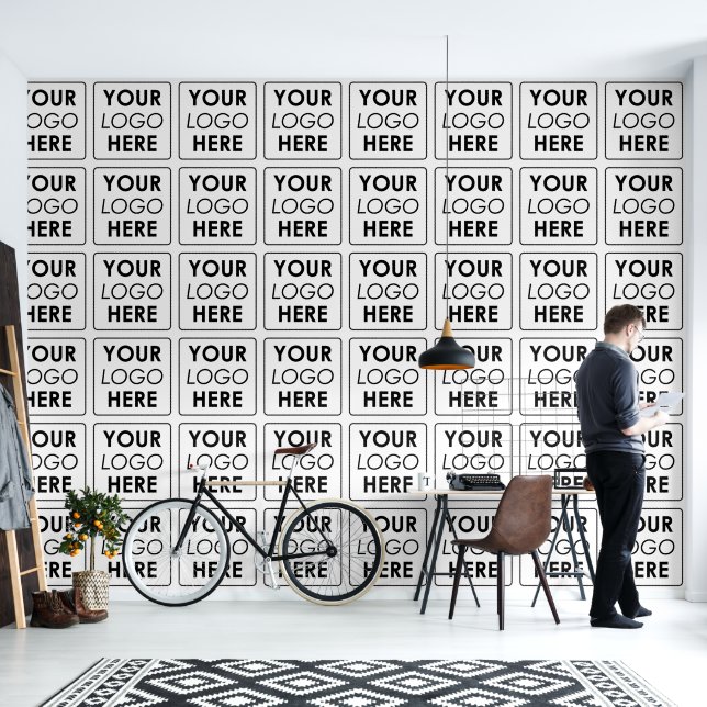 Unternehmen mit Firmenlogo Moderne Minimal Office Tapete (Wohnbereich)