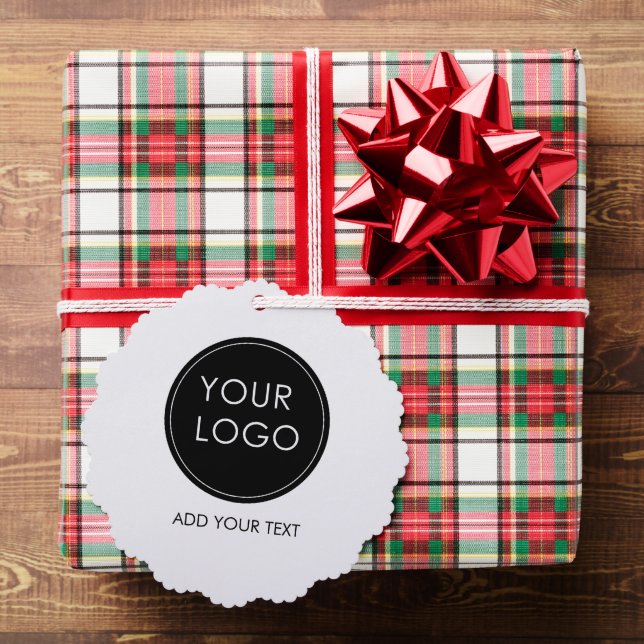 Unternehmen mit Firmenlogo White Ornament Karte (Insitu (Geschenk))