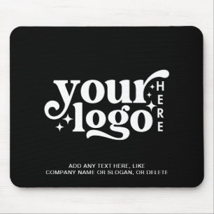 Unternehmen mit Markenzeichen für schwarzes Logo Mousepad