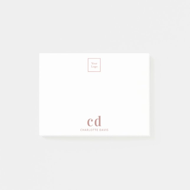 Unternehmen mit Sitz in Rosa Post-it Klebezettel (Vorderseite)