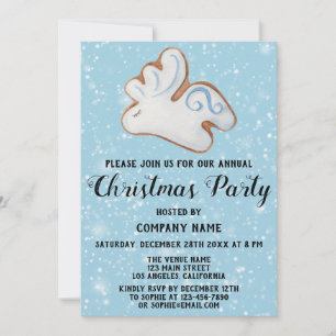 Unternehmen Weihnachtsfest Party White Rentier Einladung