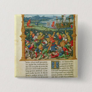 Unternehmender Krieg König-Edward III am Kampf vo Button