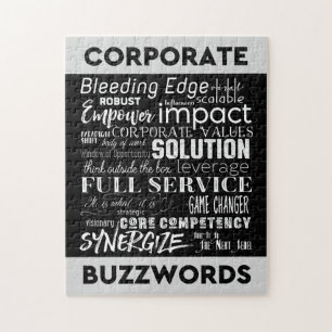 Unternehmens Modewörter Geschäftsjargon Typografie