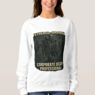 Unternehmens-Tod Professioneller Zombie Büro Leben Sweatshirt