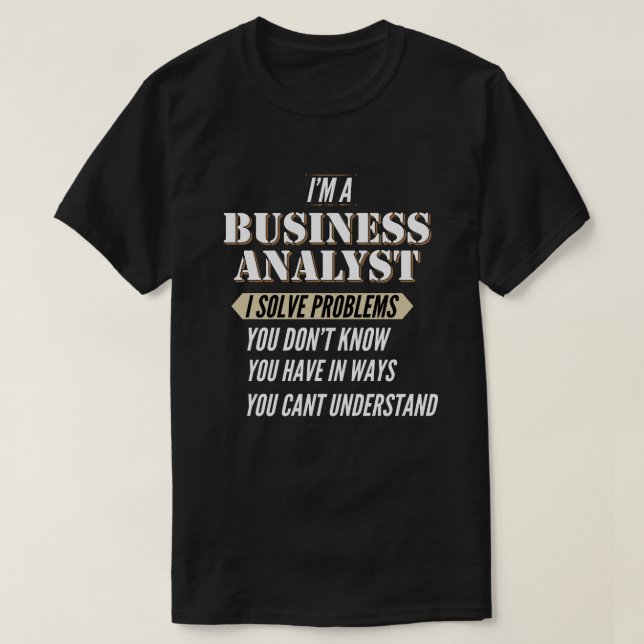 Unternehmensanalyst T-Shirt (Design vorne)