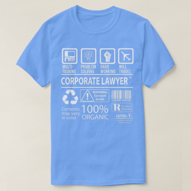 Unternehmensanwalt MultiTasking - zertifiziertes J T-Shirt (Design vorne)
