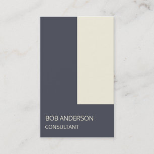 Unternehmensberater Geometric Modern Indigo Visitenkarte