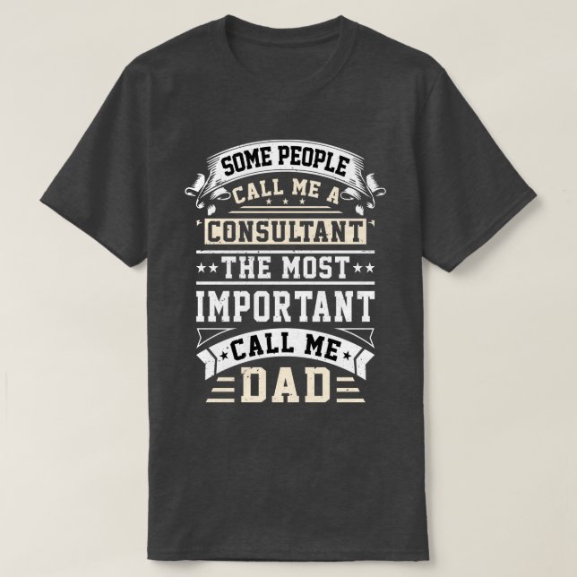 Unternehmensberater und Vater-Vater T-Shirt (Design vorne)