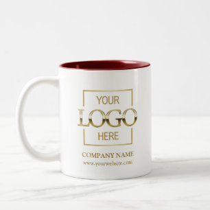 Unternehmensbranding und Werbegeschenke für Untern Zweifarbige Tasse