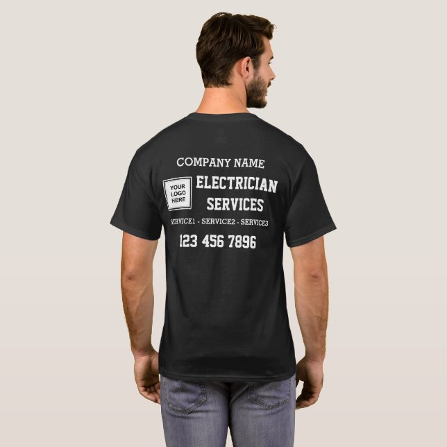 Unternehmenseinheitlichkeit eines Unternehmens mit T-Shirt (Schwarz voll)