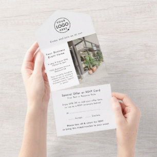Unternehmensereignis Minimalistisches profession All In One Einladung