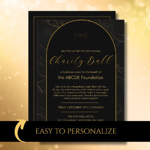 Unternehmensfirmen Geschäftsevent Marmor Schwarz G Einladung