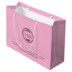 Unternehmensförderung   Benutzerdefiniertes Logo R Große Geschenktüte