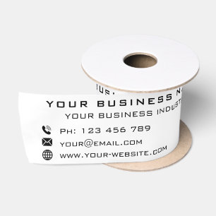 Unternehmensförderung Personalisiert - modern Satinband