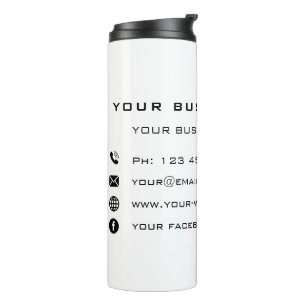 Unternehmensförderung Personalisiert - modern Thermosbecher