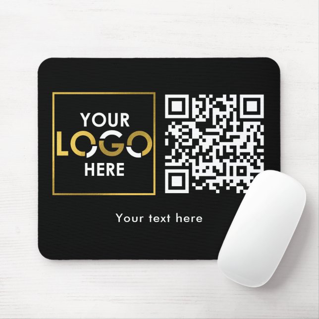 Unternehmensgeschäft Ihr Logo hier QR-Code Modern Mousepad (Mit Mouse)