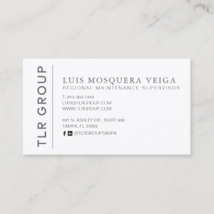 Unternehmenskarte grau visitenkarte