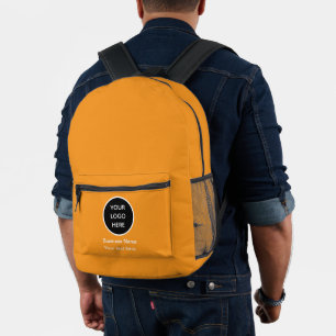 Unternehmenslogo Firma Orange Werbe-Branding Bedruckter Rucksack