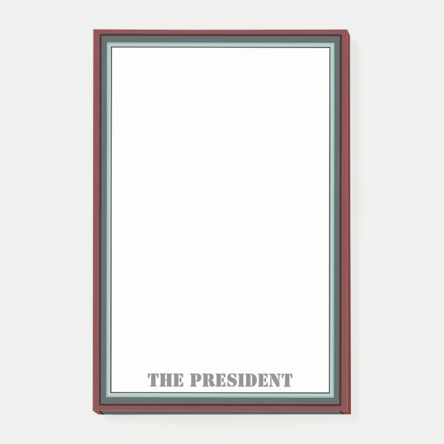 Unternehmenspräsident Post-it Klebezettel (Vorderseite)