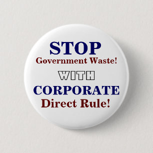 Unternehmensregierungs-Button Button
