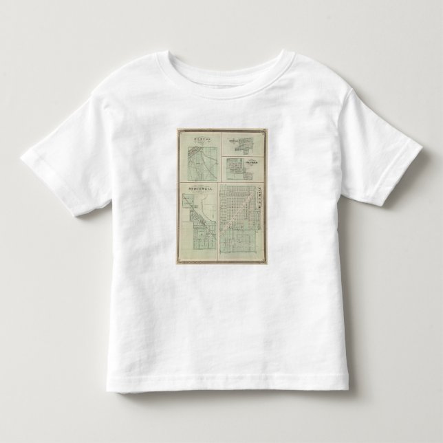 Unternehmensstadt von Fowler, Benton Co Kleinkind T-shirt (Vorderseite)