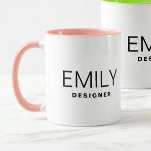 Unternehmenswerbung: Geben Sie Ihren Namen zwei To Tasse