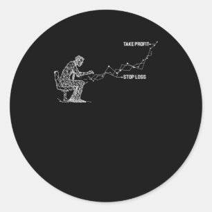 Unternehmer Anleger Devisenbörse Händler Cr Runder Aufkleber