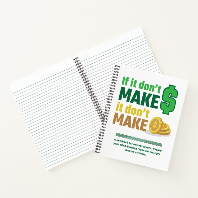 Unternehmer Boss 8.5" x 11" Spiral Notebook Notizbuch (Innenseite)