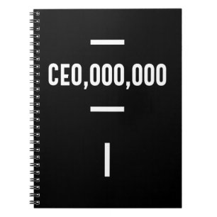 Unternehmer - CEO,000.000 T-Shirt Funny Business Notizblock
