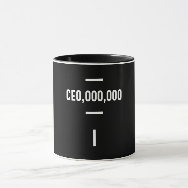 Unternehmer - CEO,000.000 T-Shirt Funny Business Tasse (Zentrum)