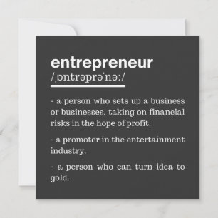 Unternehmer Definition Funny Business Owner Gesche Einladung