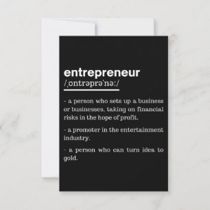 Unternehmer Definition Funny Business Owner Gesche Mitteilungskarte