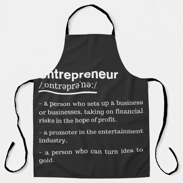 Unternehmer Definition Funny Business Owner Gesche Schürze (Vorderseite)