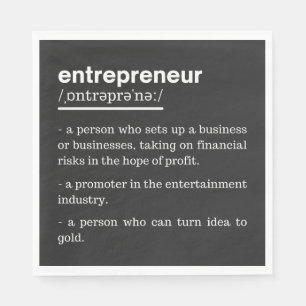 Unternehmer Definition Funny Business Owner Gesche Serviette