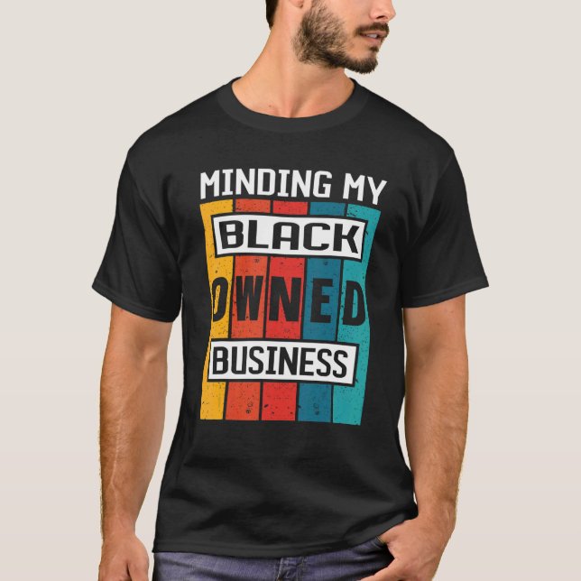Unternehmer, die meinen schwarzen Besitzer zusamme T-Shirt (Vorderseite)