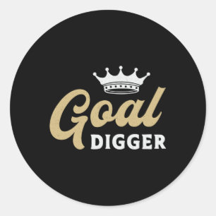 Unternehmer Goal Digger Boss Geschäftsführer Runder Aufkleber