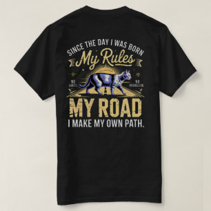 Unternehmer Katze Boss T-Shirt - Meine Regeln Mein