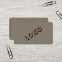 Unternehmer-Logo-Geschäftskarten – Eleganter Stil