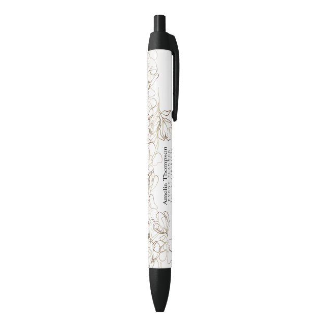 Unternehmerin Elegantes Branding Kugelschreiber (Unterseite (Vertikal))