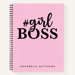 Unternehmerin Girl Boss Babe Spiral Notebook Notizbuch