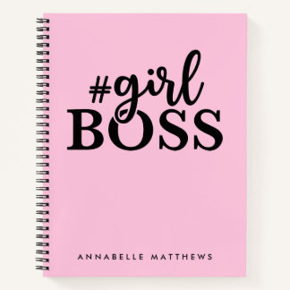 Unternehmerin Girl Boss Babe Spiral Notebook Notizbuch