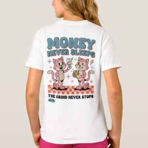 Unternehmerin Girl Boss - Pinkes Geldkatze-Geschen T-Shirt