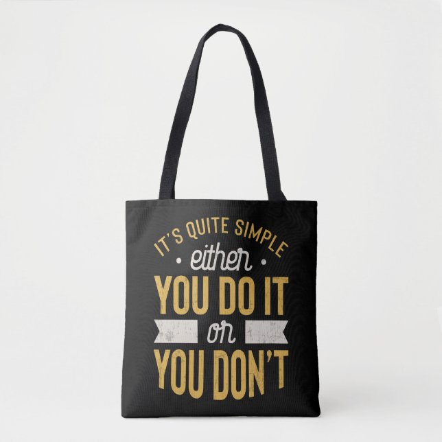 Unternehmerin Motivierend Inspiration Sprichwort Tasche (Vorderseite)