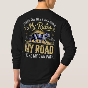 Unternehmerkatze Meine Regeln Meine Straße Boss T-Shirt