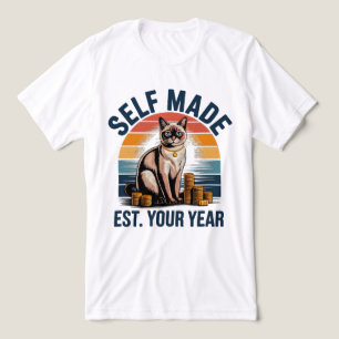 Unternehmerkatzenboss - Selbstverdientes Geld-Hust Tri-Blend Shirt