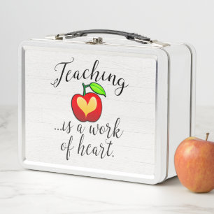 Unterricht ist eine Arbeit der Metall Lunch Box