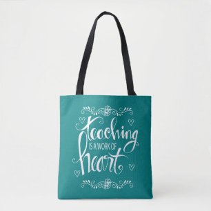 Unterricht ist eine Arbeit niedlichen der Phrase Tasche